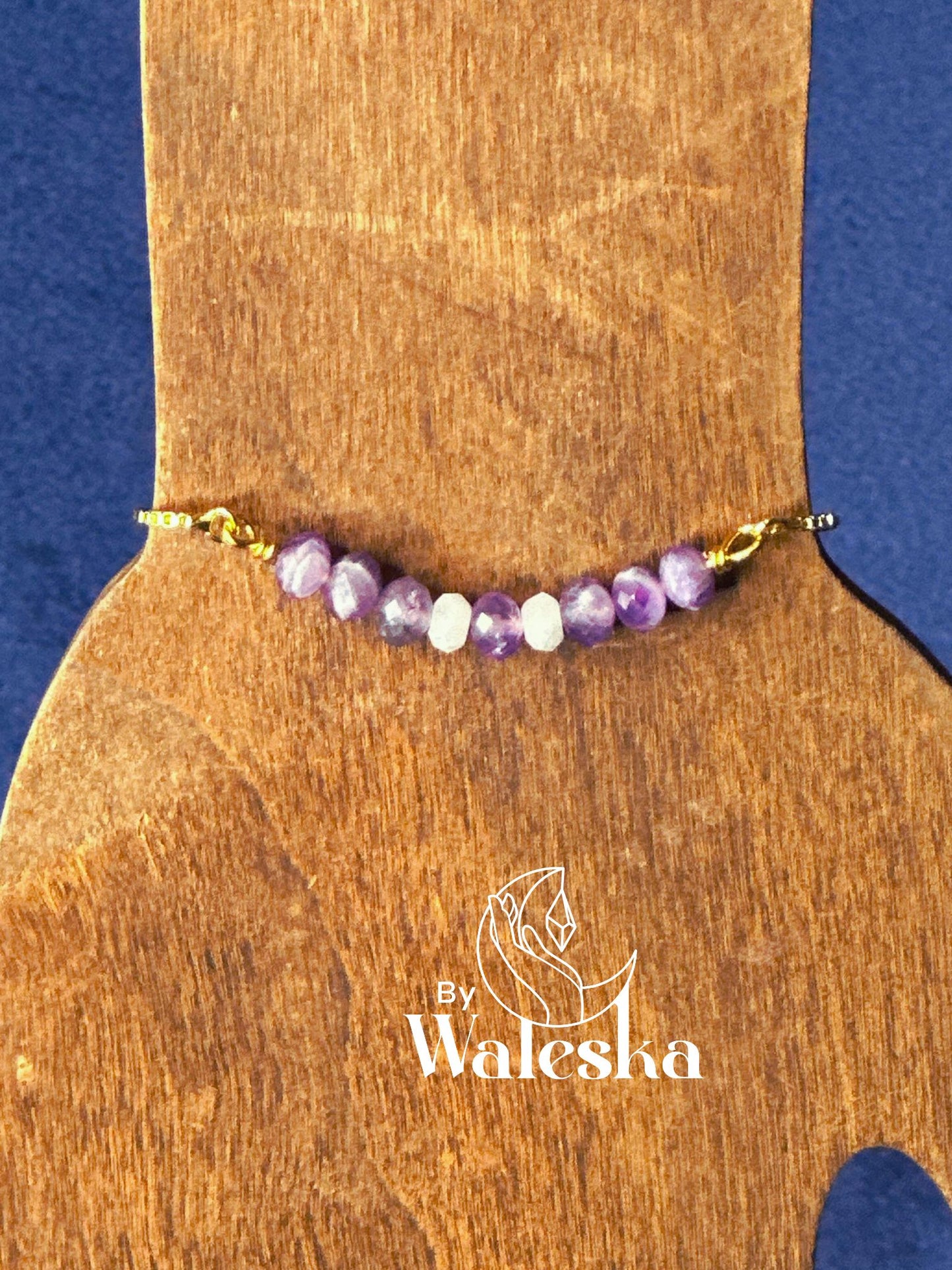 Manifestation Bracelet Divine Energy & Spiritual Wisdom (Amethyst & Moonstone)