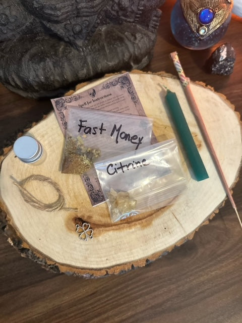 Fast Money Spell Jar Kit