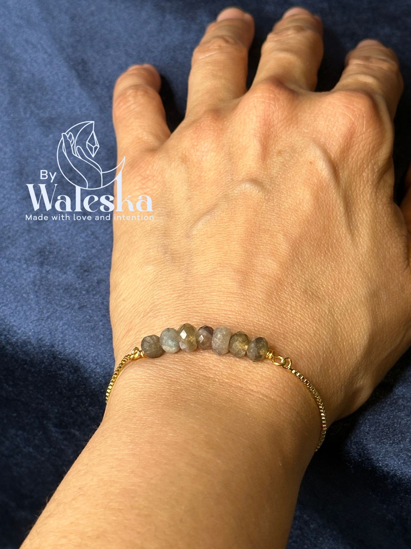 Manifestation Bracelet Wisdom, Intuition & Protection (Labradorite)