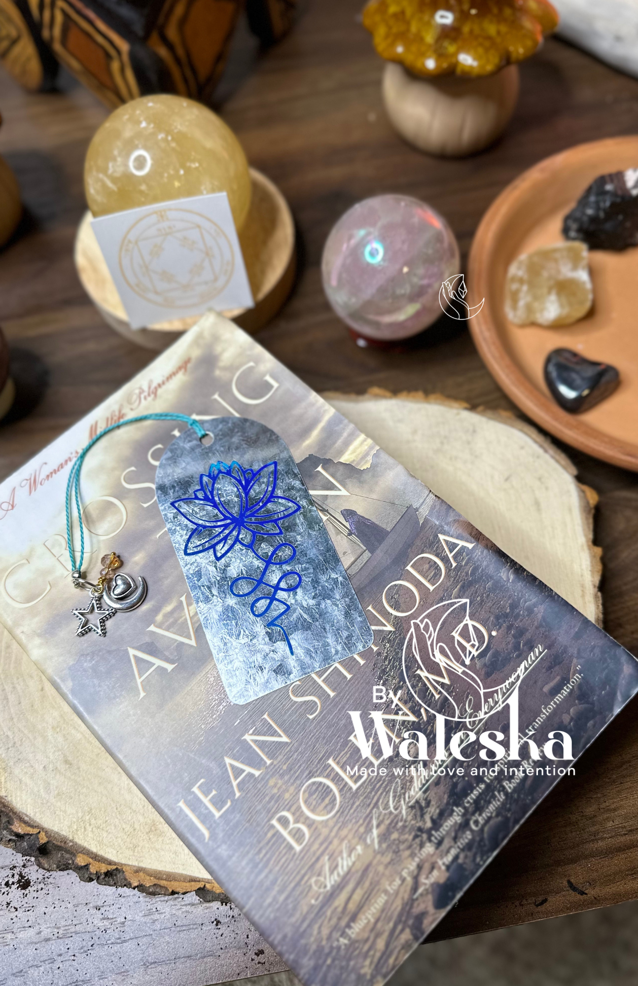 Sacred Lotus Witchy Bookmark